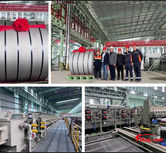 第一卷410S下線，青拓特鋼1780退火酸洗機組投產！